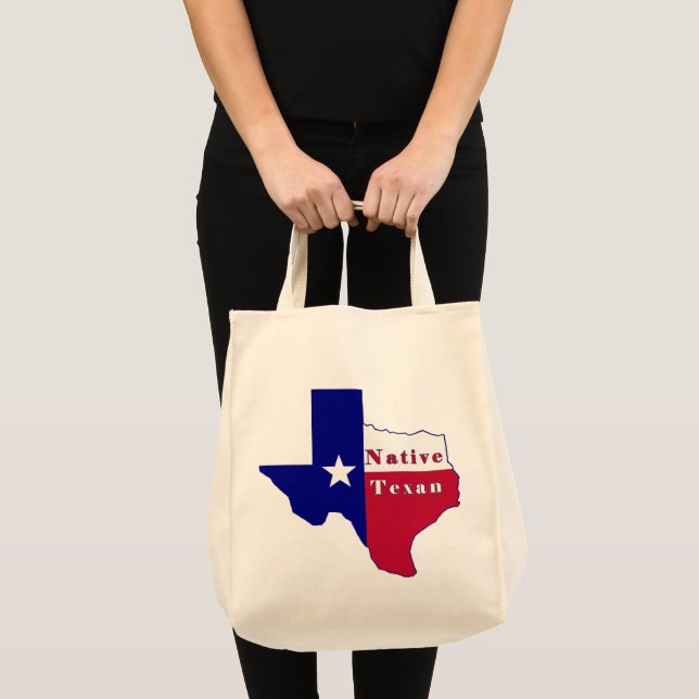 Bolsa Tote Mapa de Sinalizador de Texto Nativo (Frente (produto))