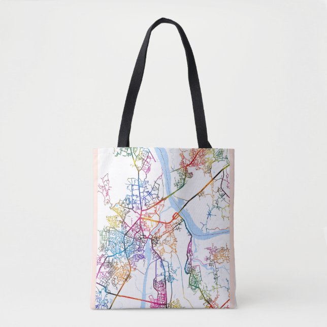 Bolsa Tote Mapa de Thane Maharashtra (Frente)