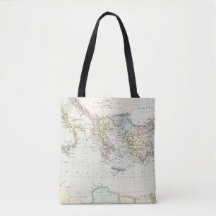 Bolsa Tote Mapa de viagens do missionário de Paul do apóstolo