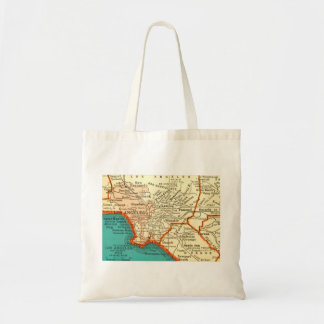 Bolsa Tote Mapa de Vintage do LOS ANGELES CALIFORNIA Bag