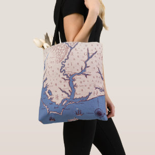 Bolsa Tote Mapa de Virgínia