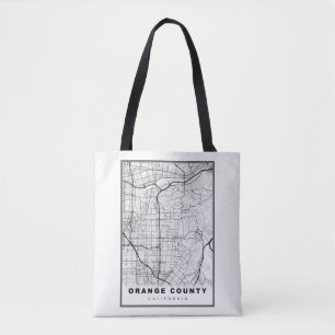 Bolsa Tote Mapa do Condado de Orange