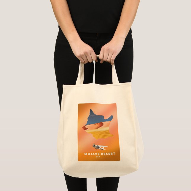 Bolsa Tote Mapa do Deserto de Mojave EUA (Frente (produto))