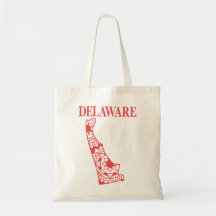 Mapa do Estado de Delaware, feito em Delaware