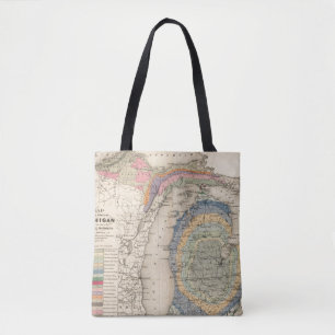 Bolsa Tote Mapa do estado de Michigan