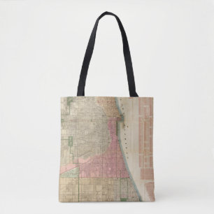 Bolsa Tote Mapa do guia de Blanchard de Chicago 2