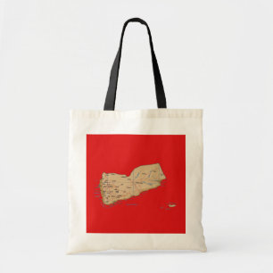 Bolsa Tote Mapa do Iêmen