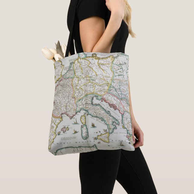 Bolsa Tote Mapa do império de Charlemagne (Close Up)