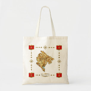 Bolsa Tote Mapa do Montenegro + Saco de Sinalizadores
