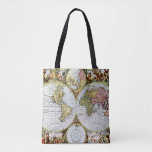 Bolsa Tote Mapa do mundo