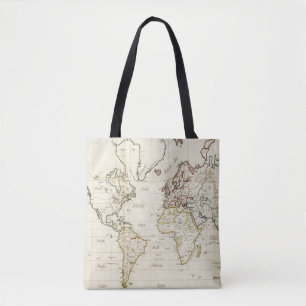 Bolsa Tote Mapa do mundo