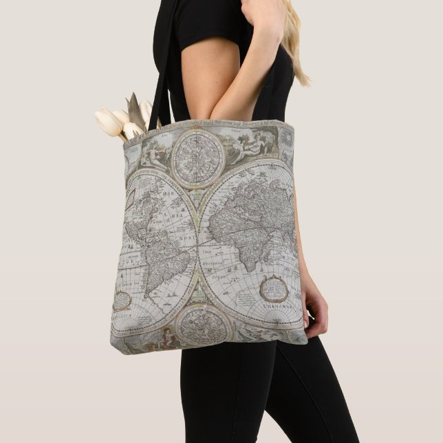 Bolsa Tote Mapa do mundo | 1676 (Close Up)