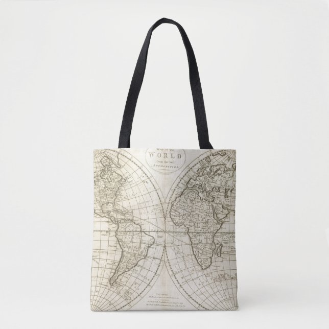 Bolsa Tote Mapa do mundo 2 (Frente)