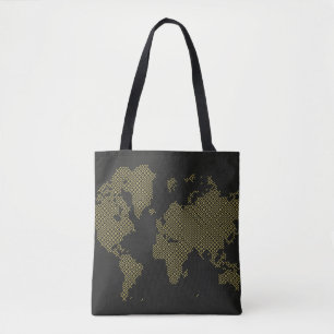 Bolsa Tote Mapa do mundo de Digitas