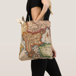 Bolsa Tote Mapa do Vintage