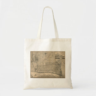 Bolsa Tote Mapa do vintage do século XIX de Geórgia do sava