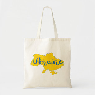 Bolsa Tote Mapa e cartazes ucranianos