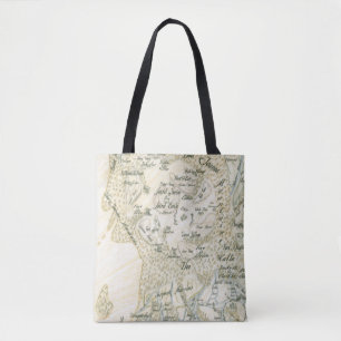 Bolsa Tote Mapa etiquetado de Trino