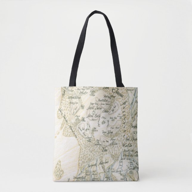 Bolsa Tote Mapa etiquetado de Trino (Frente)