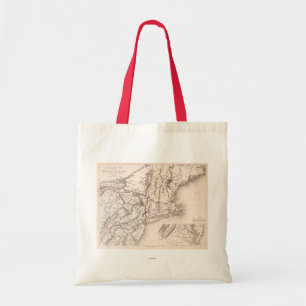 Bolsa Tote Mapa: EUA do nordeste