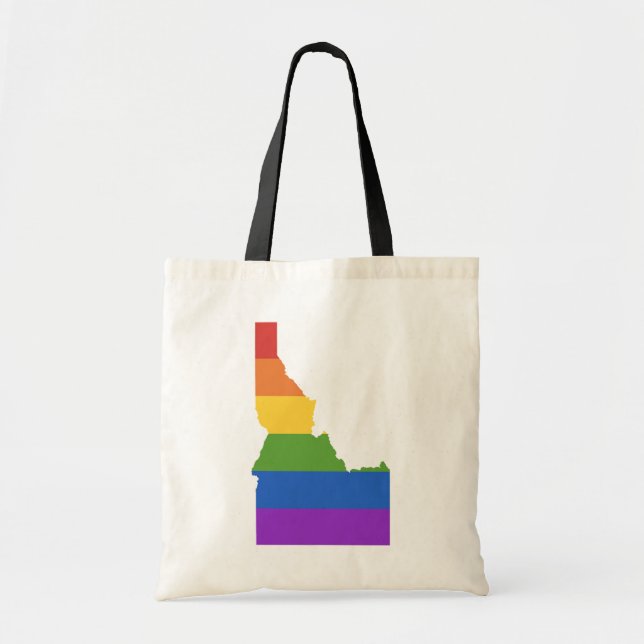 Bolsa Tote Mapa gay dos EUA | Estado de Idaho (Frente)