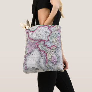 Bolsa Tote Mapa   India, Tibet, China & SE Ásia de Mitchell