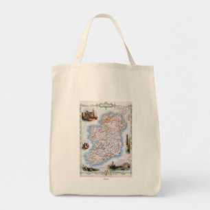 Bolsa Tote Mapa: Ireland, 1851
