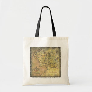 Bolsa Tote Mapa médio da terra