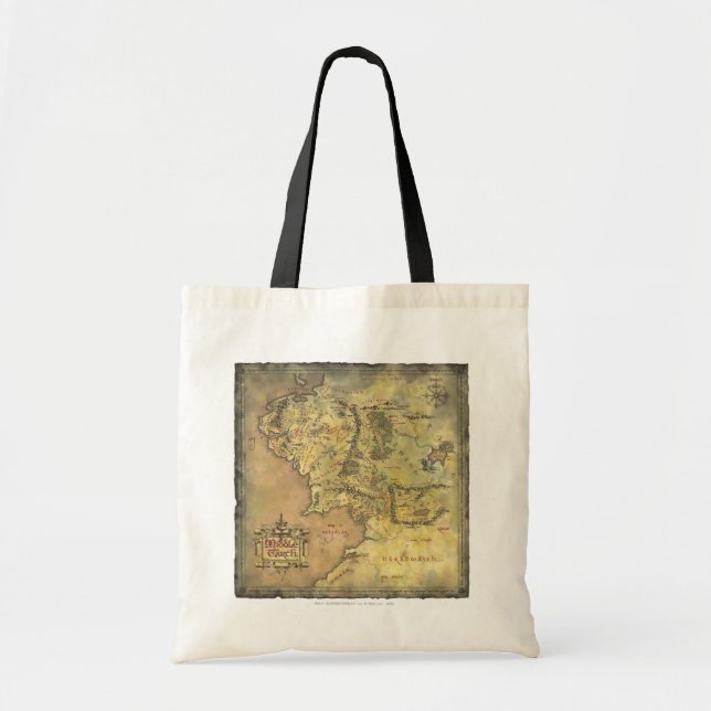 Bolsa Tote Mapa MIDDLE EARTH™ (Frente)