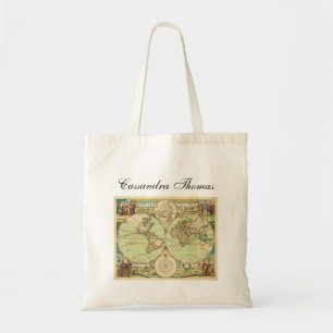 Bolsa Tote Mapa Mundial Antiquado nº 4