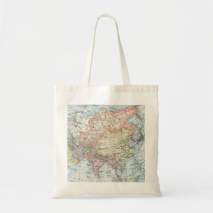 Bolsa Tote Mapa Político da Ásia (1916)