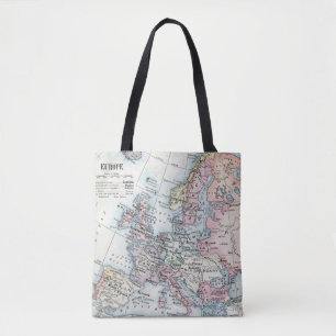 Bolsa Tote Mapa político da Europa (1916)