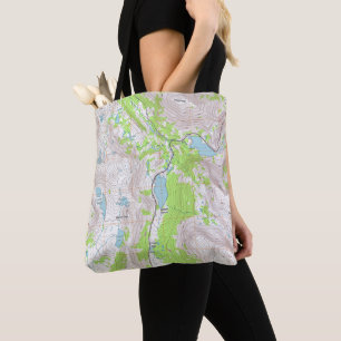 Bolsa Tote Mapa topográfico