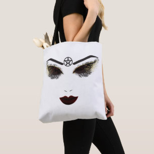 Bolsa Tote Maquiagem de Rosto Beleza Pentáculo Cílios e Lábio
