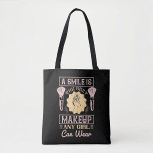 Bolsa Tote Maquiagem - Um Sorriso É A Melhor Composição