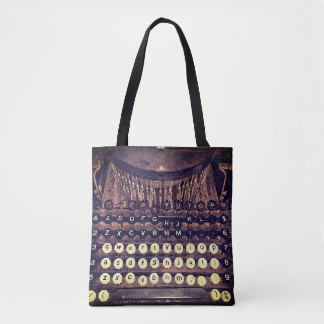 Bolsa Tote Máquina de Escrever Antiga (Frente)