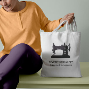 Bolsa Tote Máquina de Serradura de Vintagem Roxa