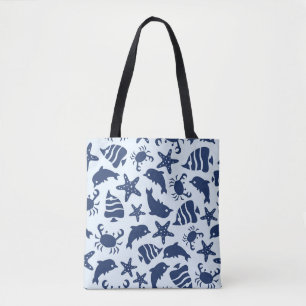 Bolsa Tote Mar Azul