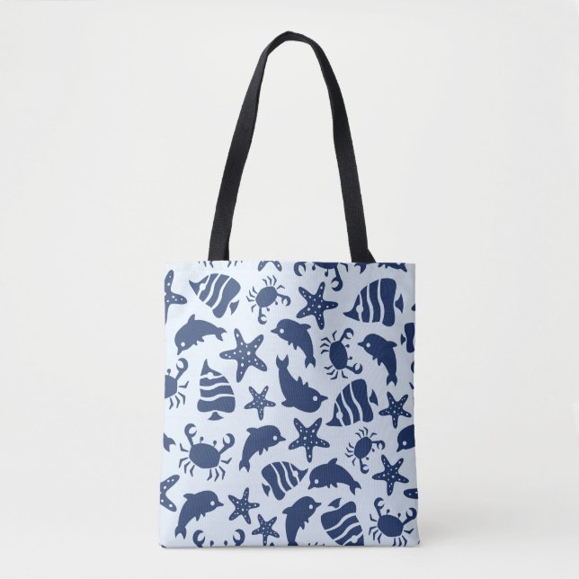 Bolsa Tote Mar Azul (Frente)
