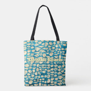 Bolsa Tote Mar de Conchas - Mar Azul Personalizado