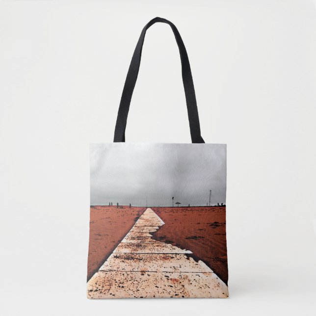 Bolsa Tote Mar de inverno (Frente)