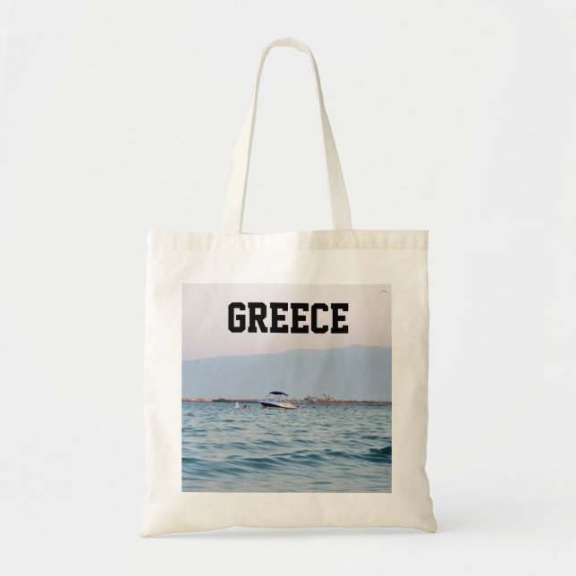 Bolsa Tote Mar Egeu Grécia (Frente)