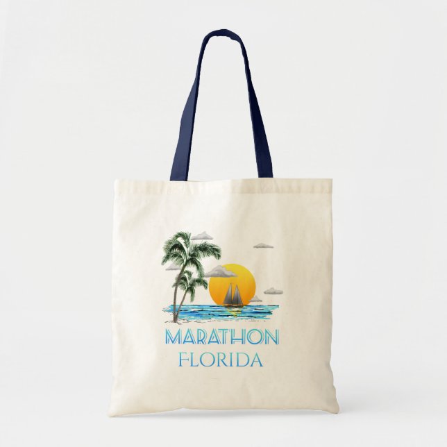 Bolsa Tote Maratona de vela na Flórida (Frente)