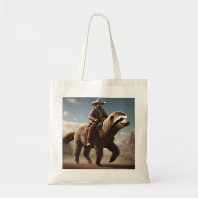 Bolsa Tote "Maravilhas do Oeste Selvagem: Cowboy Andando um C (Frente)