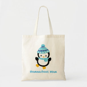 Bolsa Tote Maravilhosa Mãe da escola doméstica do Pinguim de