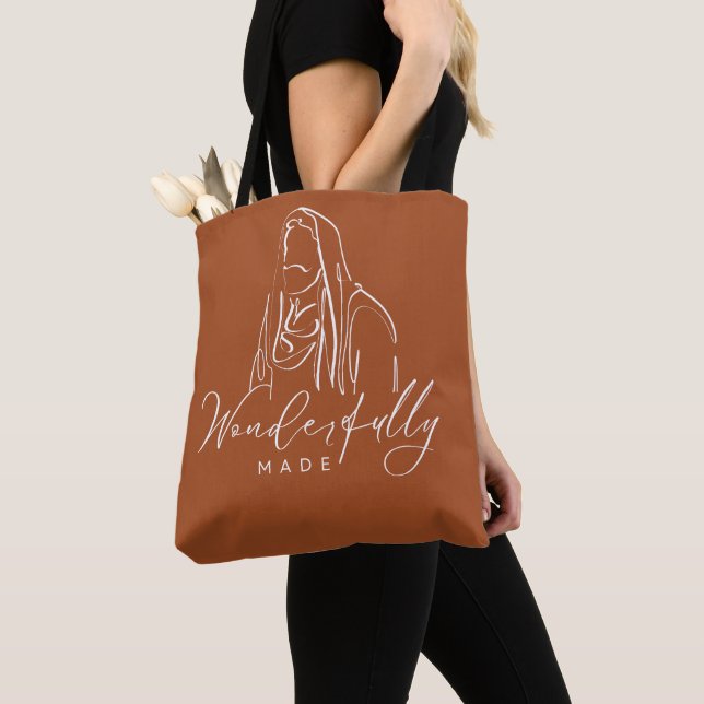 Bolsa Tote Maravilhosamente Feito | Presente de Arte de Linha (Close Up)