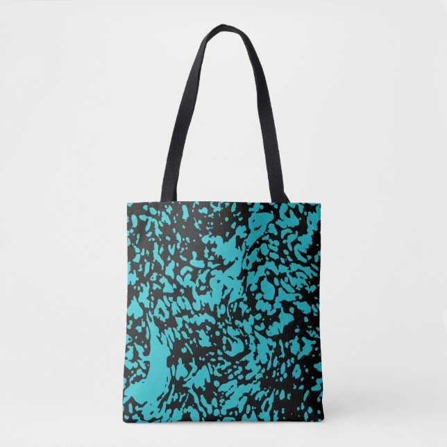 Bolsa Tote Marble Granite Textura Azul (Frente)