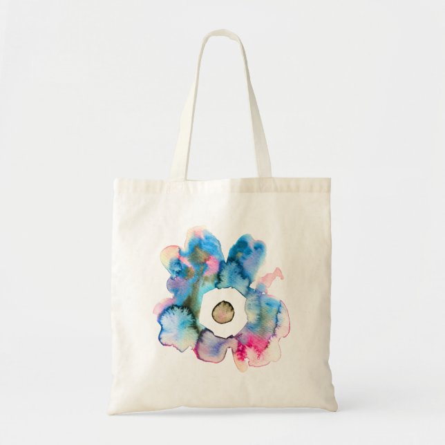 Bolsa Tote Marca aquática com desenho de abstrato (Frente)