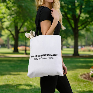 Bolsa Tote Marca Comercial Minimalista Baseada em Texto Bra