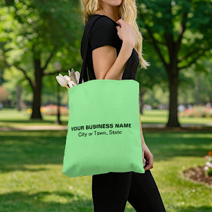 Bolsa Tote Marca Comercial Minimalista Baseada em Texto Ver